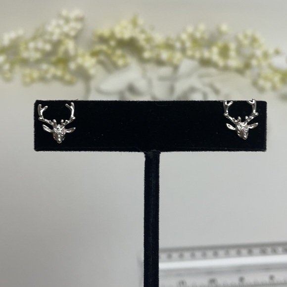 Deer Earrings Sterling Silver NWOT - Picture 7 of 9